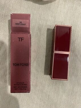 Tom Ford Lip Color N3 West Coast - Deep Wine Red Case